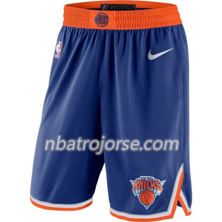 New York Knicks Män Shorts Blå 2018-19 Nike Swingman